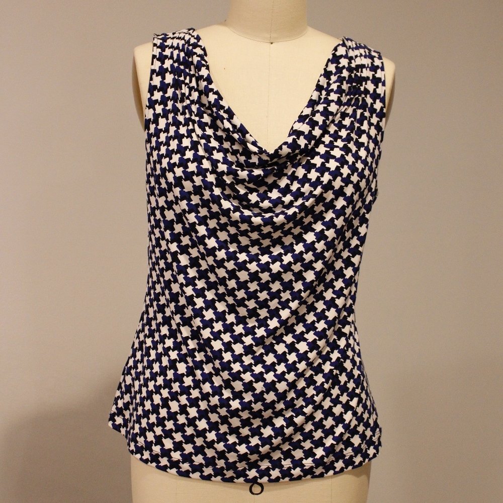 Calvin Klein Sleeveless Top w/ Pattern
